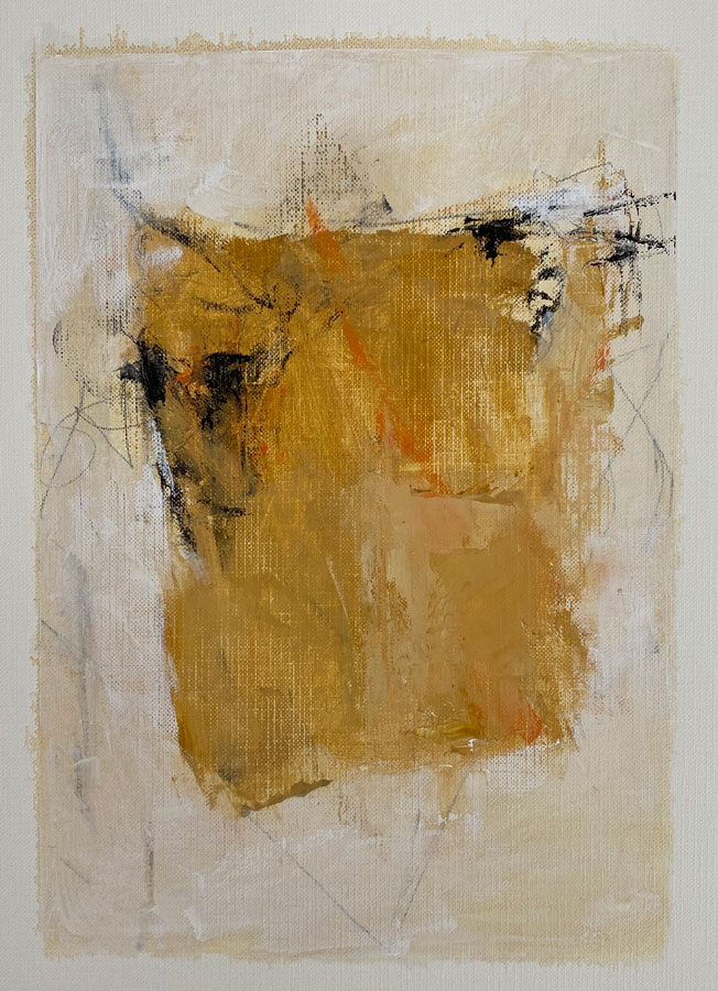 Untitled - Cobra water mixable oils on Paper - 9" x 12" - 2026